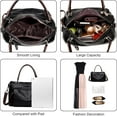 thumbnail image 4 of Womens Handbags Soft Leather Hobo Shoulder Bag Ladies Crossbody Tote Purses with Multi Pockets, 4 of 7