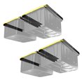 thumbnail image 2 of Koova Overhead Bin Rack for Four Bins | Overhead Garage Storage Rack to Mount on Ceiling with Adjustable Width | Supports Most Black and Yellow Storage Bins | Easy to Install | Made in USA | 4 Sets, 2 of 15