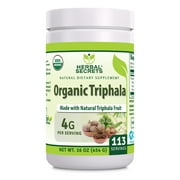 Herbal Secrets USDA Certified Organic Triphala 16 Oz(1 Lb) Gluten-Free, (Non-GMO)- Supports detoxification and Regularity* Promotes Digestive Health*