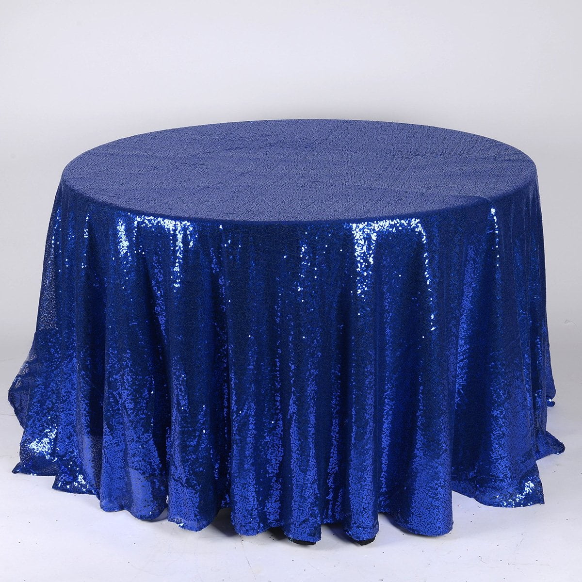 Navy Blue 120 inch Round Duchess Sequin Tablecloth - Walmart.com - Walmart.com