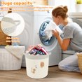 thumbnail image 6 of Threns Toy Storage Basket for Kid with Handle Foldable Woven Cotton Rope Thick Cute Storage Basket for Toy Clothes Blanket, 6 of 10