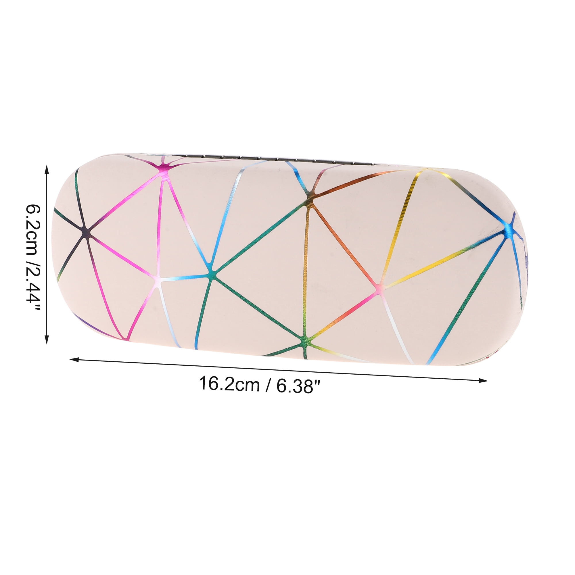 Unique Bargains Colorful Eyeglasses Case Storage 6.38"x2.44"x1.46" Pink