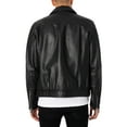 thumbnail image 3 of Antony Morato Pocket Slim Fit Leather Jacket, Black, 3 of 9