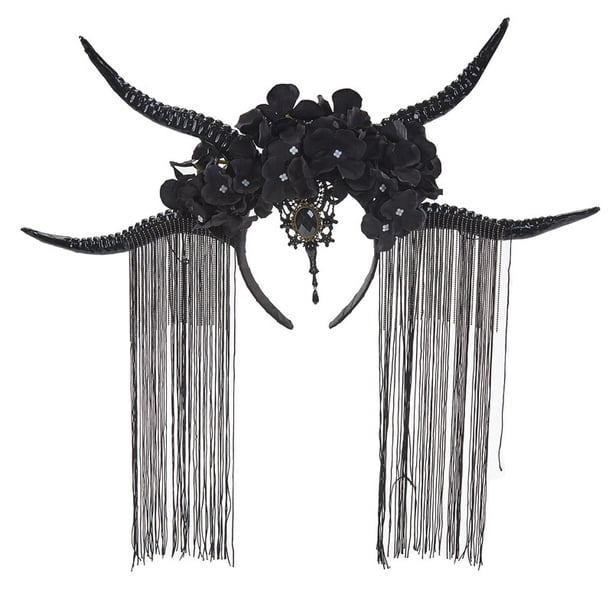 Diadema de cuerno de antílope Strade Fareast Limited Decorativa Negro