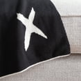 thumbnail image 6 of Safavieh Alto 50" x 60" Southwestern Cotton Throw, Black/Ivory, 6 of 8