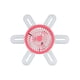 thumbnail image 2 of Ventilador de techo con luz de rosca E27, control remoto inteligente, para sala de estar, dormitorio, comedor, lámpara colgante pequeña, 2 of 7