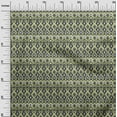 thumbnail image 3 of oneOone Velvet Greenish Beige Fabric Ikat Quilting Supplies Print Sewing Fabric By The Yard 58 Inch Wide, 3 of 7