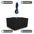 COVERS&ALL Patio Square Table and Chair set cover with Umbrella Hole