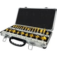 thumbnail image 3 of 24 Piece Carbide 1/2" Shank Router Bit Set with High-Quality Aluminum Case, 3 of 4