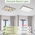 thumbnail image 6 of Fluorescent Light Covers 4 Pack 4x2 ft Green Yellow Black Leaves Ceiling Light Covers Linen Background Light Filters for Classroom, Office & Home, Drop Ceiling Light Covers, 6 of 8