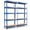 Brown Board+ Blue Frame, variant on Costway 2PCS 5-Tier Metal Storage Shelves 60''Adjustable Shelves Gray