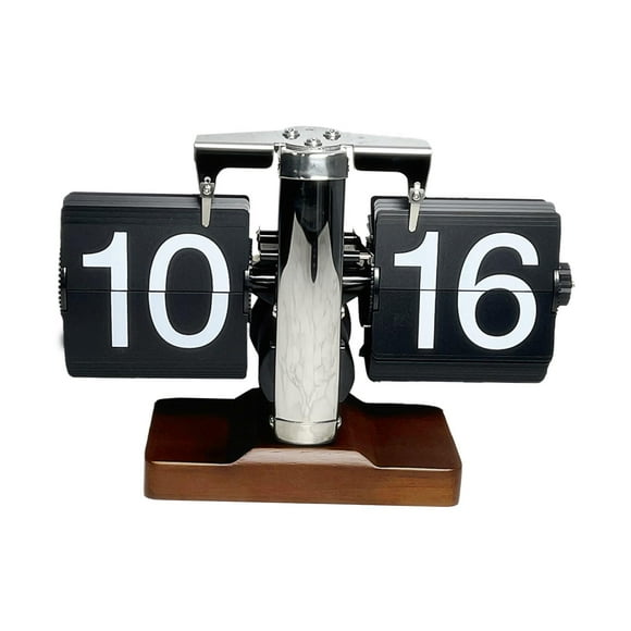 Reloj de escritorio mecánico con tapa automática y pantalla grande para adultos Argén