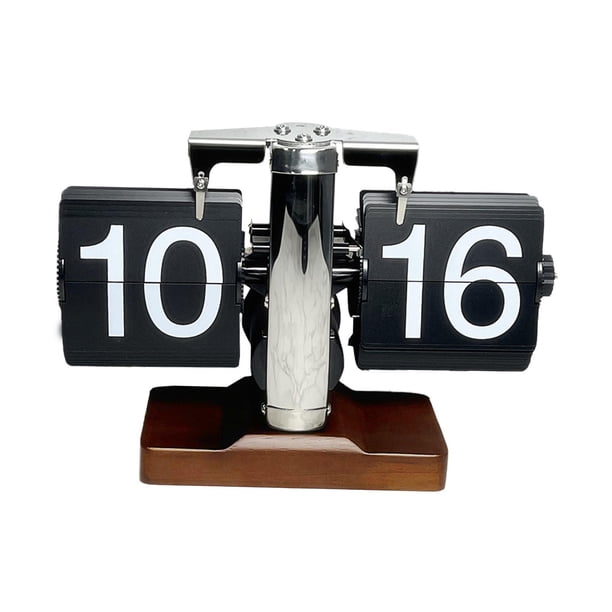 Reloj de mesa plegable para oficina, pantalla grande, para adultos, reloj de escritorio plegable automático, mecánico Argén