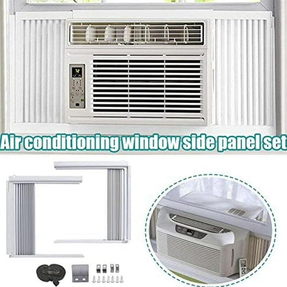 TOPRenddon Window AC Side Panels - Insulated Seal Kit for Window Air Conditioners, Energy Saving Weather Stripping with Noise Reduction, Fits 5,000-24,000 BTU Units