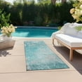 thumbnail image 6 of Addison Rugs Chantille Indoor/Outdoor Transitional Abstract Teal Washable Runner Rug, 2'3" x 7'6", 6 of 6