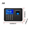 thumbnail image 3 of Time Clocks for Employees Small Business, Clock in Machine for Employees with 2.4 Inch Tft Lcd Screen, Biometric Fingerprint Password Device Attendance Machine, 3 of 3