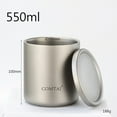 thumbnail image 2 of Outdoor Titanium Mug Double Wall Titanium Water Cup Coffee Tea Mug With Lid For Home Outdoor Camping Outdoor Tableware, 2 of 8