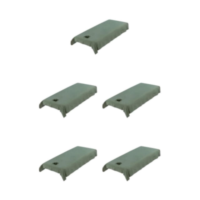 Thinsony Housse de Table de Massage en Coton Réutilisable et Lavable Coussinet Lit Vert 80cm 5Ensemble