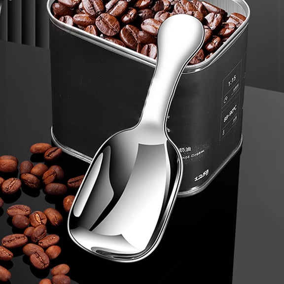 ibasenice Portable Stainless Steel Pudding Spoon with Plated for Home Use and Dessert Serving