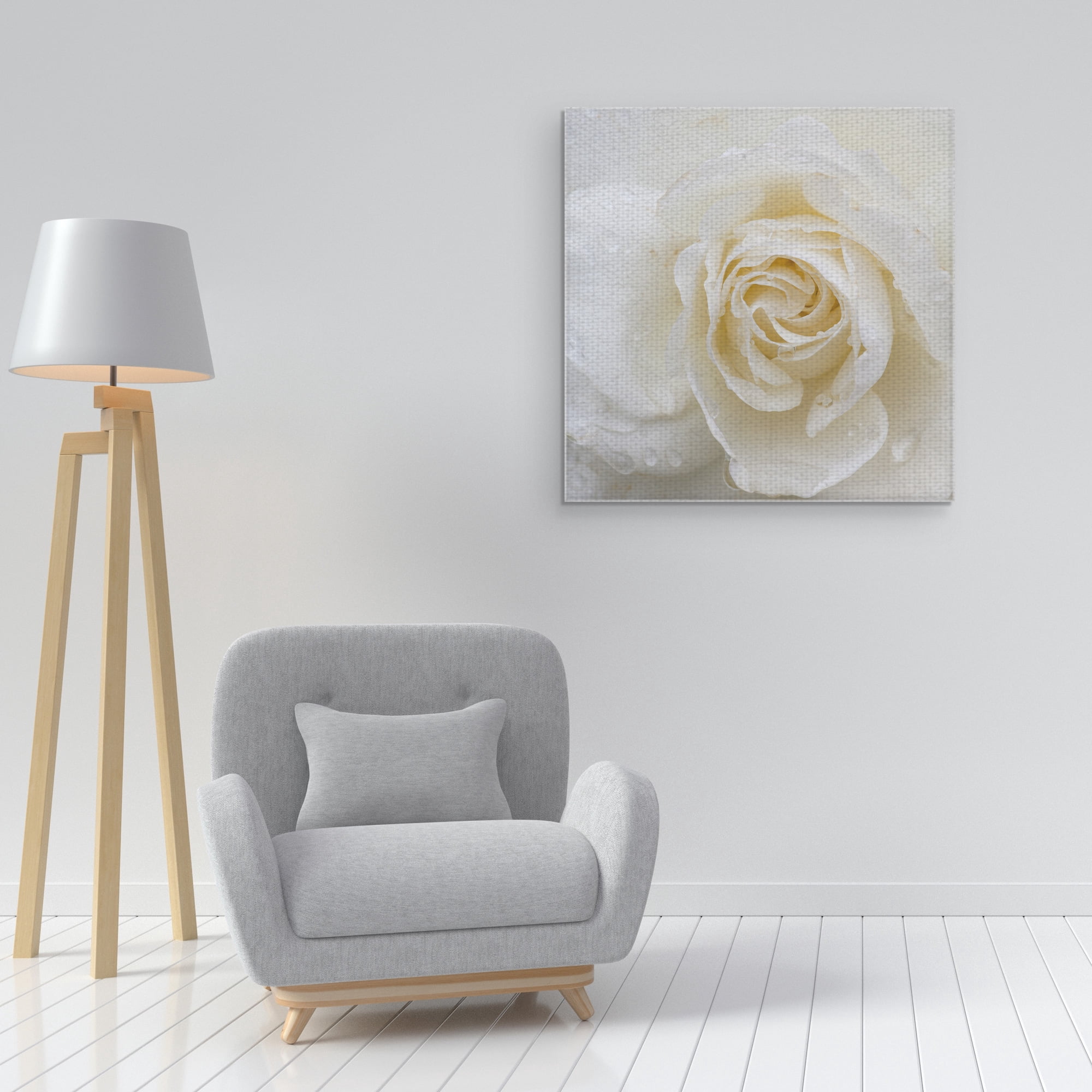 Masterpiece Art Gallery Dewdrops Of A Rose By Robin Constable Hanson Canvas Art Print 24" x 24"