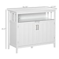 thumbnail image 4 of HOMCOM Kitchen Sideboard, Buffet Cabinet with 2 Doors, and Adjustable Shelves for Dining Room, White, 4 of 8