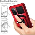 thumbnail image 6 of Nagebee Phone Case for Samsung Galaxy A02S with Tempered Glass Screen Protector (Full Coverage), Full-Body Protective Armor [Military-Grade], Magnetic Car Mount Ring Holder Heavy-Duty Case (Red), 6 of 6