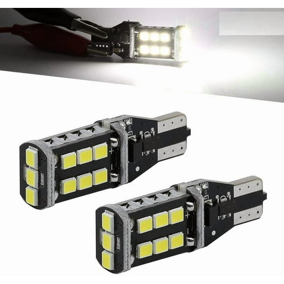 Syneticusa 2X T10 921 912 60W White Flash Strobe LED 3RD Brake High Mount Stop High Power Light Bulbs