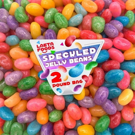 Speckled Jelly Beans Candy, (2 pound bag).