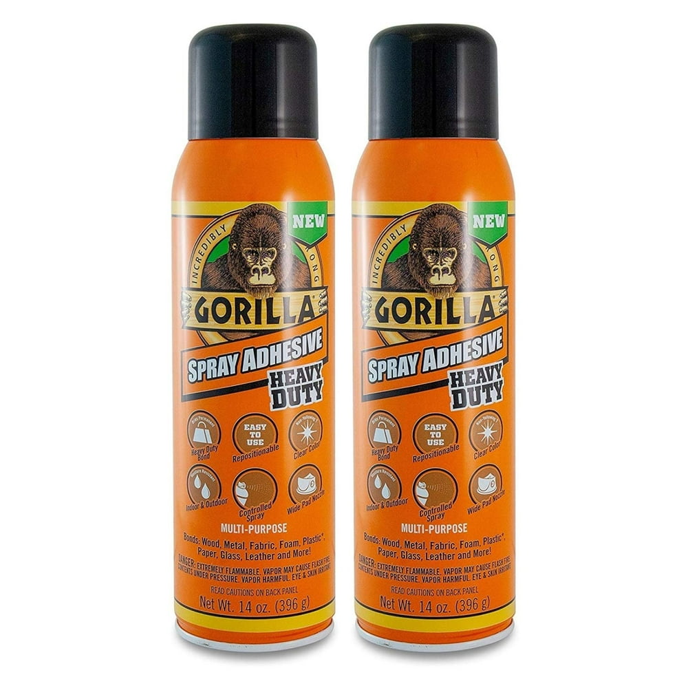 Gorilla Heavy Duty Spray Adhesive, Multipurpose and Repositionable, 14