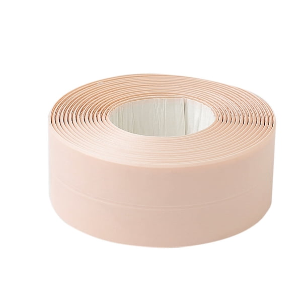 Moyic 2 uds cinta adhesiva de PVC duradero 1 rollo cocina baño pared sellado cinta Gadgets impermeable a prueba de moho 3,2 m x 3,8 Juegos de accesorios de baño rosa