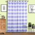thumbnail image 2 of BalsaCircle 52" x 108" Lavender Cabana Stripe Curtains Drapes Panels Grommet Window Treatments Decorations, 2 of 8
