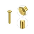thumbnail image 4 of Unique Bargains Brass Hex Bolts, 1/4-20x1-1/2' 1 Pack Fully Thread Grade 4.8 Machine Screws, 4 of 4