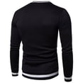 thumbnail image 6 of Tawop Mens Tshirts Long Sleeve V Neck Solid Casual Black L, 6 of 7