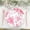 White with Pink, variant on 10 White with Blue 7" Round French Toile Floral Disposable Salad Plastic Plates