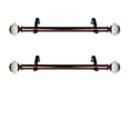thumbnail image 2 of Nyell 1" dia. Single Curtain Side Rod 12-20 inch long (Set of 2) - Bronze, 2 of 2