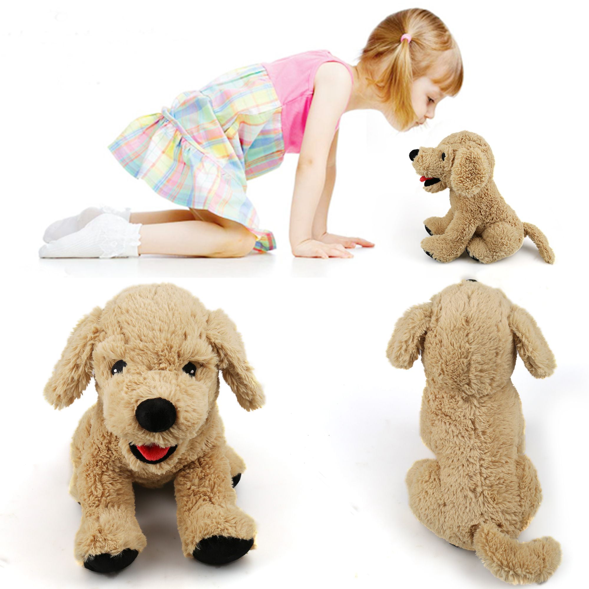 12 Plush Dog Puppy Stuffed Animals Soft Cuddly Golden Retriever