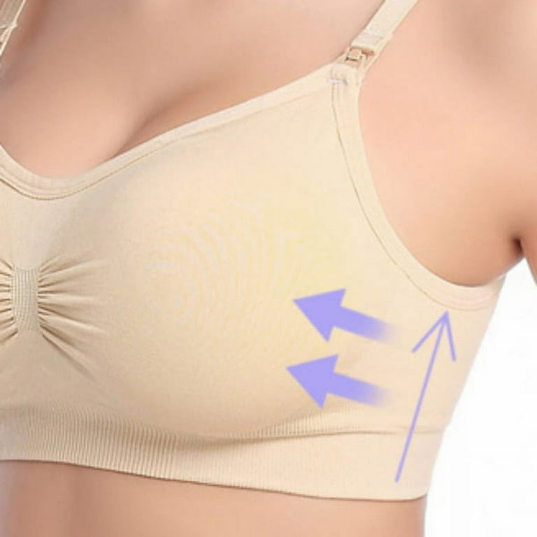Nursing Bra for Breastfeeding Maternity Bras Push Up Seamless Pregnancy  Bralette Underwear 
