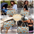 thumbnail image 5 of Garronmavis Large Quilted Duffle Bag for Women, Floral Hibiscus Weekender Bag Travel Overnight Carry On Bag for Gym Dance Hospital Trips, 5 of 7