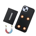 thumbnail image 5 of Case for iPhone 14 Compatible with MagSafe Magnetic 2-in-1 Detachable Wallet Case with Card Slots for Women Men, Classic PU Leather Flip Kickstand Shockproof Protective Case, Black, 5 of 11