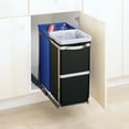 thumbnail image 4 of simplehuman 35 Liter / 9.3 Gallon Under Counter Kitchen Cabinet Pull-Out Recycling Bin and Trash Can, 4 of 4