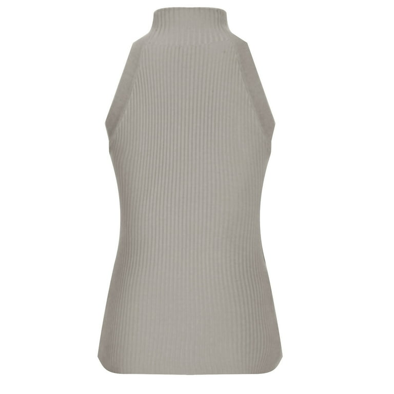 Sexy Halter High Sleeveless Sweater Sexy Halter High Sleeveless Sweater