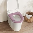 thumbnail image 5 of Thickened Toilet Seat Cover Winter Warm Washable Knitted Universal Fit Bathroom Comfort Essential​(Pink), 5 of 5