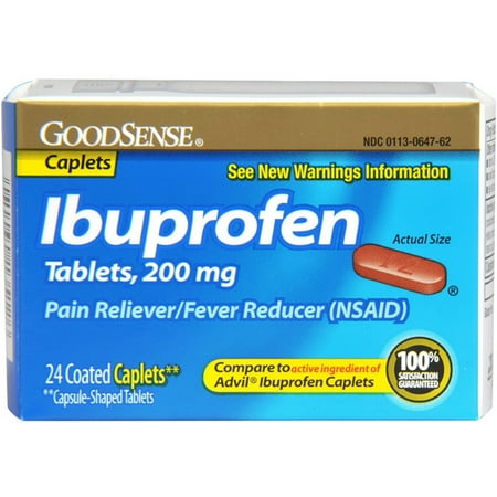 UPC 070030135126 product image for Good Sense Ibuprofen Pain Reliever/Fever Reducer Caplets 24 ea | upcitemdb.com