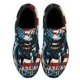 thumbnail image 2 of Patriotic Horse American flag Shoes Sneakers Black Size 6, 2 of 7
