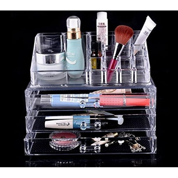 3 Drawers Clear Acrylic Makeup Icebox - Icebox Makeup Organizer Cheap 3 Drawers Clear Acrylic Makeup Icebox - Icebox Makeup Organizer Cheap