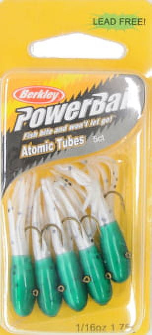 Berkley PowerBait Pre-Rigged Atomic Tubes Fishing Soft Bait 