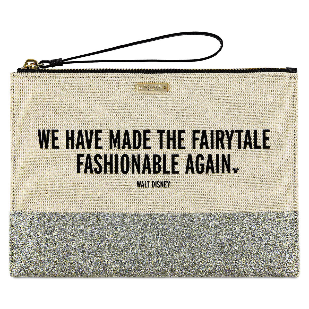 Disney Made the Fairytale Fashionable Again Canvas Glitter Clutch Kate Spade New