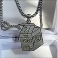 thumbnail image 5 of RYUJNDK Unique Stainless Steel Hip Hop Pendant Necklace Juices Box Charm Sweater Chain Handmade Jewelry for Men and Women, 5 of 9