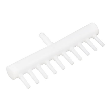 - Fish Tank Plastic Single Design Row 10-way Air Flow Controller Valve White