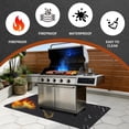 thumbnail image 3 of Garvee Double-Sided Fireproof Grill Mat - Heavy-Duty Waterproof & Oil-Prooff Deck Protector for Outdoor BBQ, Fire Pit, Patio & Fireplace - Durable Floor Mat, Black, 76 x 48 inch, 3 of 8